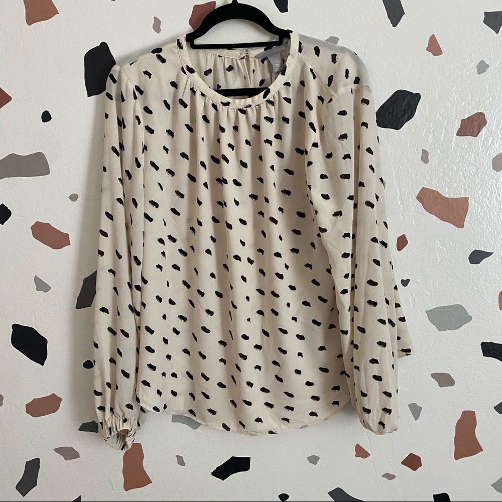 H&M spotted blouse